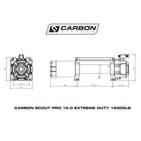 Thumbnail for Carbon Scout Pro 15K Winch and Recovery Kit Combo - CW-XD15-COMBO6 7