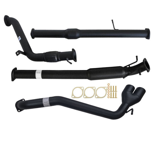 FORD RANGER PX 3.2L 9/2011 - 9/2016 3" TURBO BACK CARBON OFFROAD EXHAUST WITH CAT & HOTDOG SIDE EXIT TAILPIPE - FD240-HCS 2