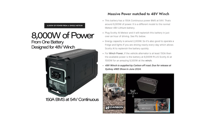 Image of Revolutionise Off-Road Recovery: Carbon Offroad Launches Retrofit Kit for Brushless 48V Winches - Carbon Offroad