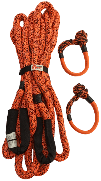 Carbon Offroad Premium Recovery Gear - Dyneema Monkey Fist Soft Shackles and Kinetic Recovery Ropes - Carbon Offroad