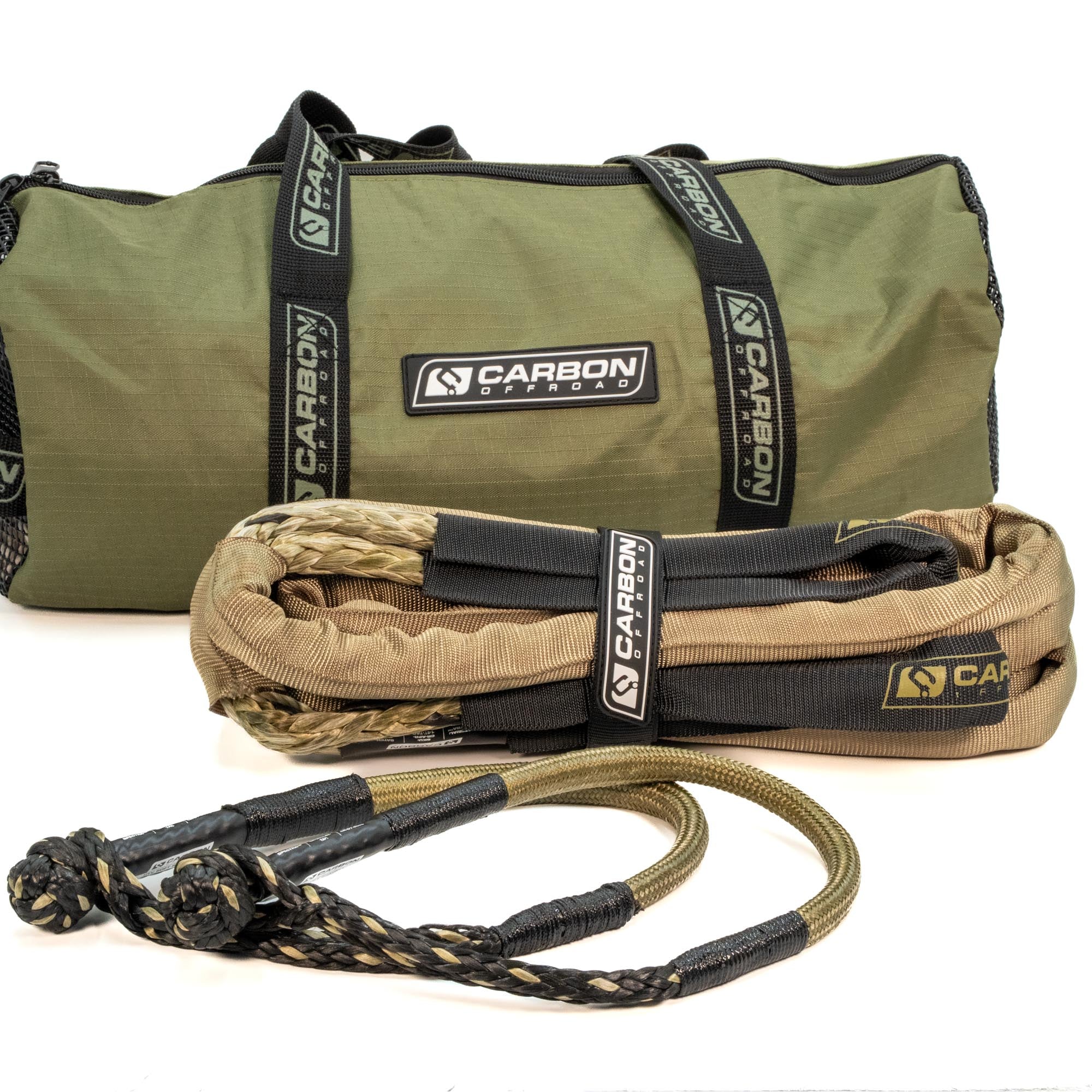Carbon Tactical Recovery Combo | 14,000kg Rope + 2x Soft Shackles ...