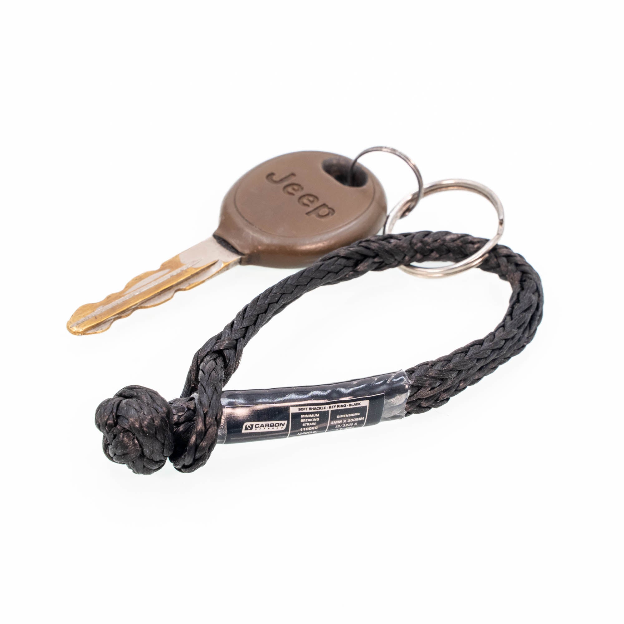 Image of Carbon Offroad Soft Shackle Keyring 1.1 Ton