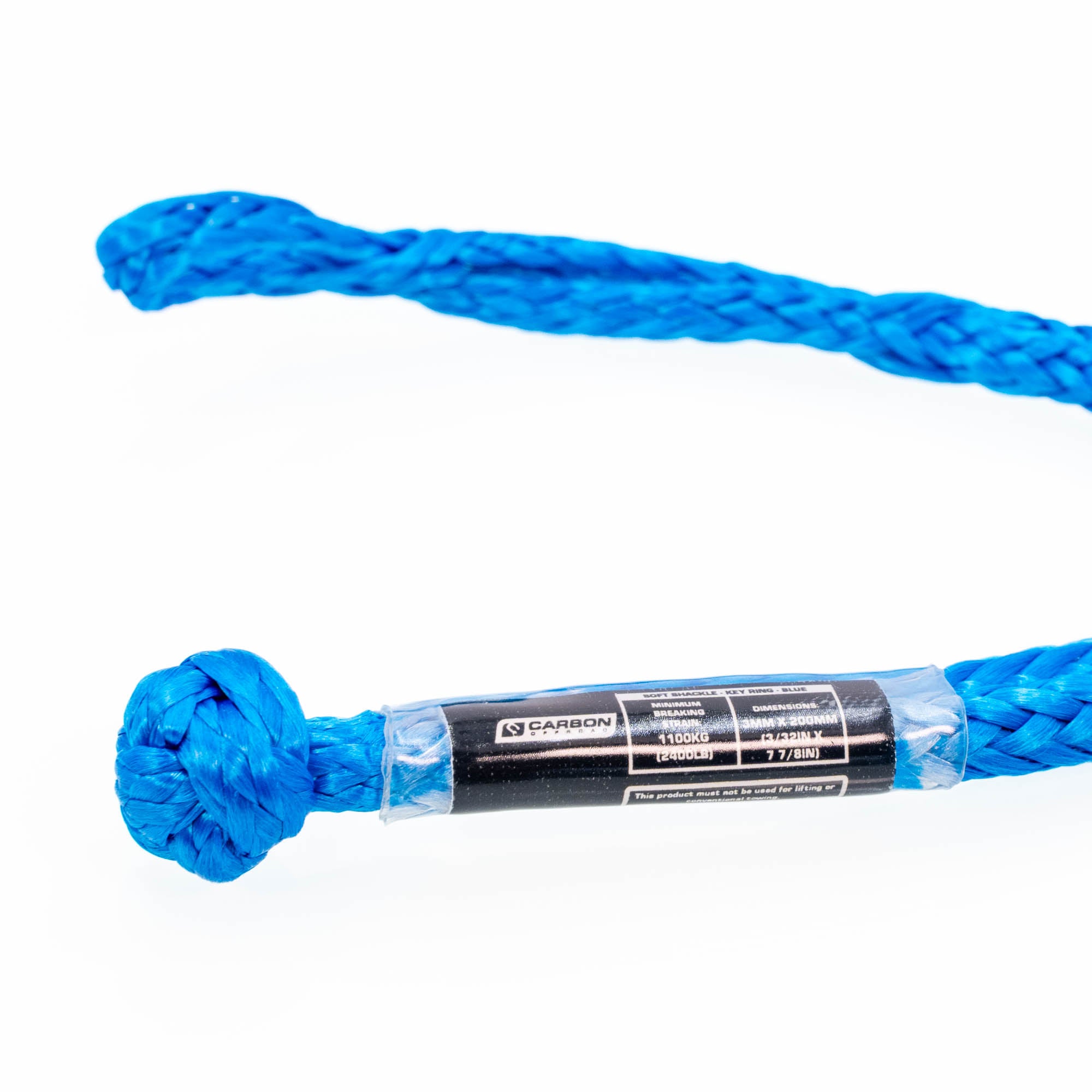 Image of Carbon Offroad Soft Shackle Keyring 1.1 Ton