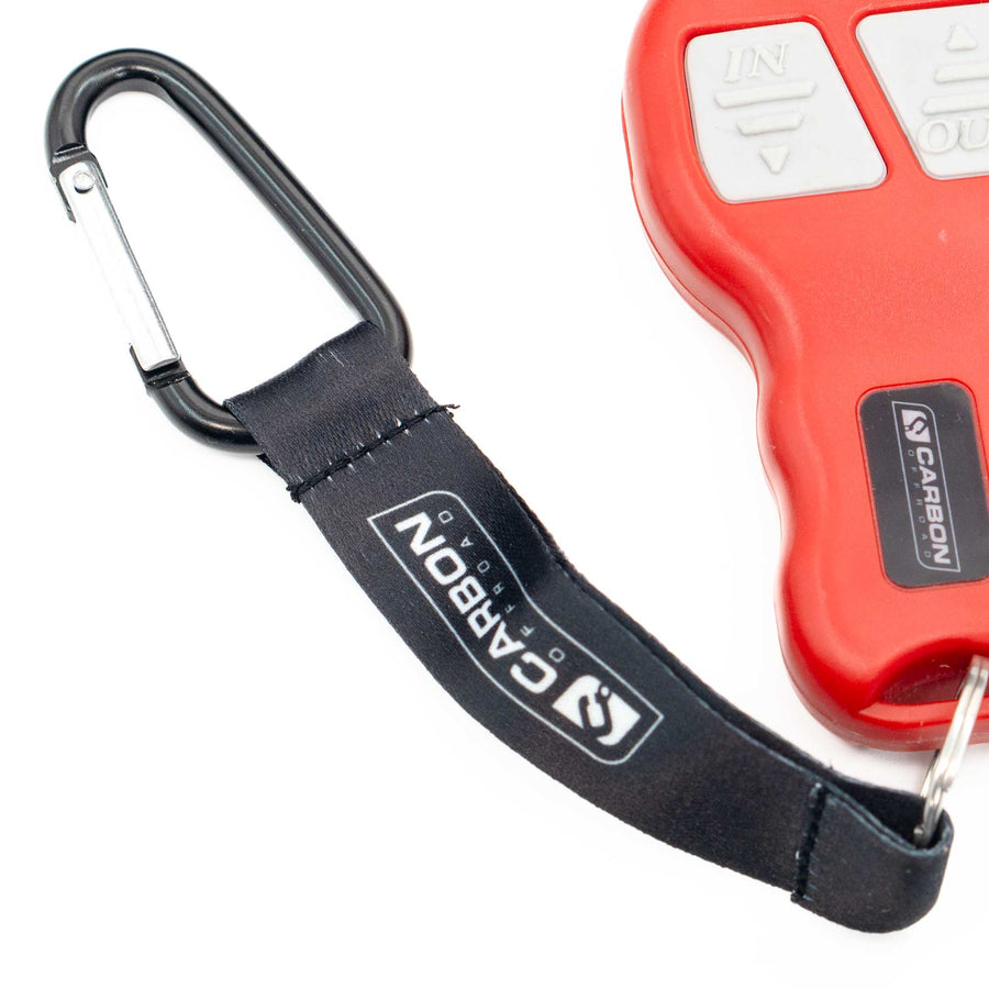 Carbon Winch Keyring or Wireless Remote Lanyard Black