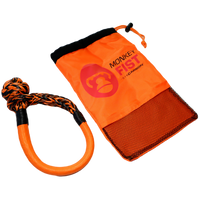 Thumbnail for Carbon Offroad Monkey Fist 15T Synthetic Soft Shackle - Orange - CW-MFSS1474 4