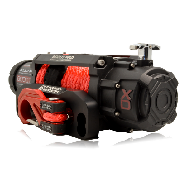 Load image into Gallery viewer, Carbon Scout Pro 9.0 Extreme Duty 9000lb Ultra High Speed Electric Winch - CW-XD9 6
