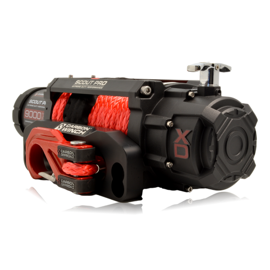 Carbon Scout Pro 9.0 Extreme Duty 9000lb Ultra High Speed Electric Winch - CW-XD9 10