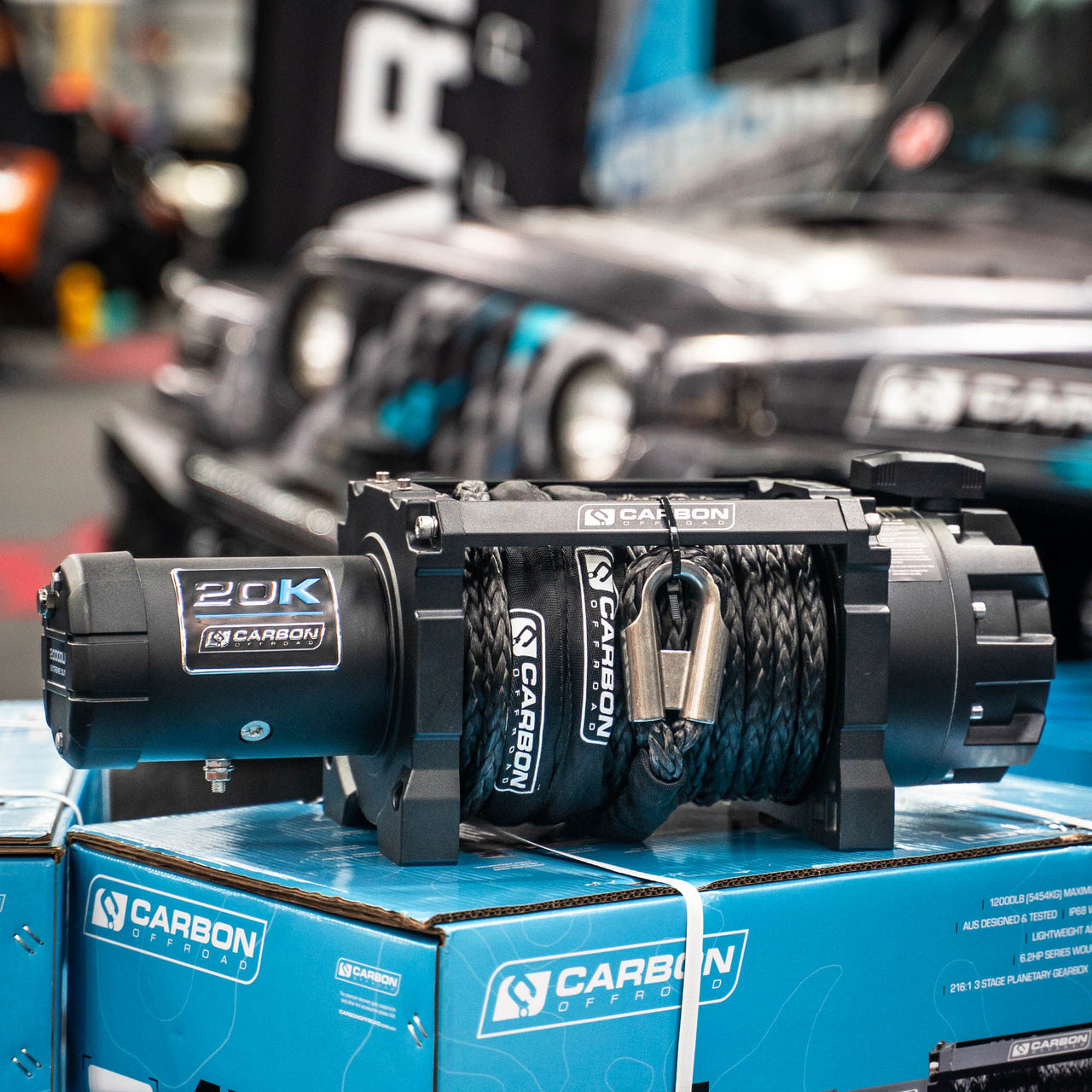 Carbon Scout Pro - 20000lb Extreme Duty Truck Winch 24V