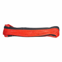 Thumbnail for Carbon Winches 24m x 10mm Red Synthetic Rope Spliced with thimble