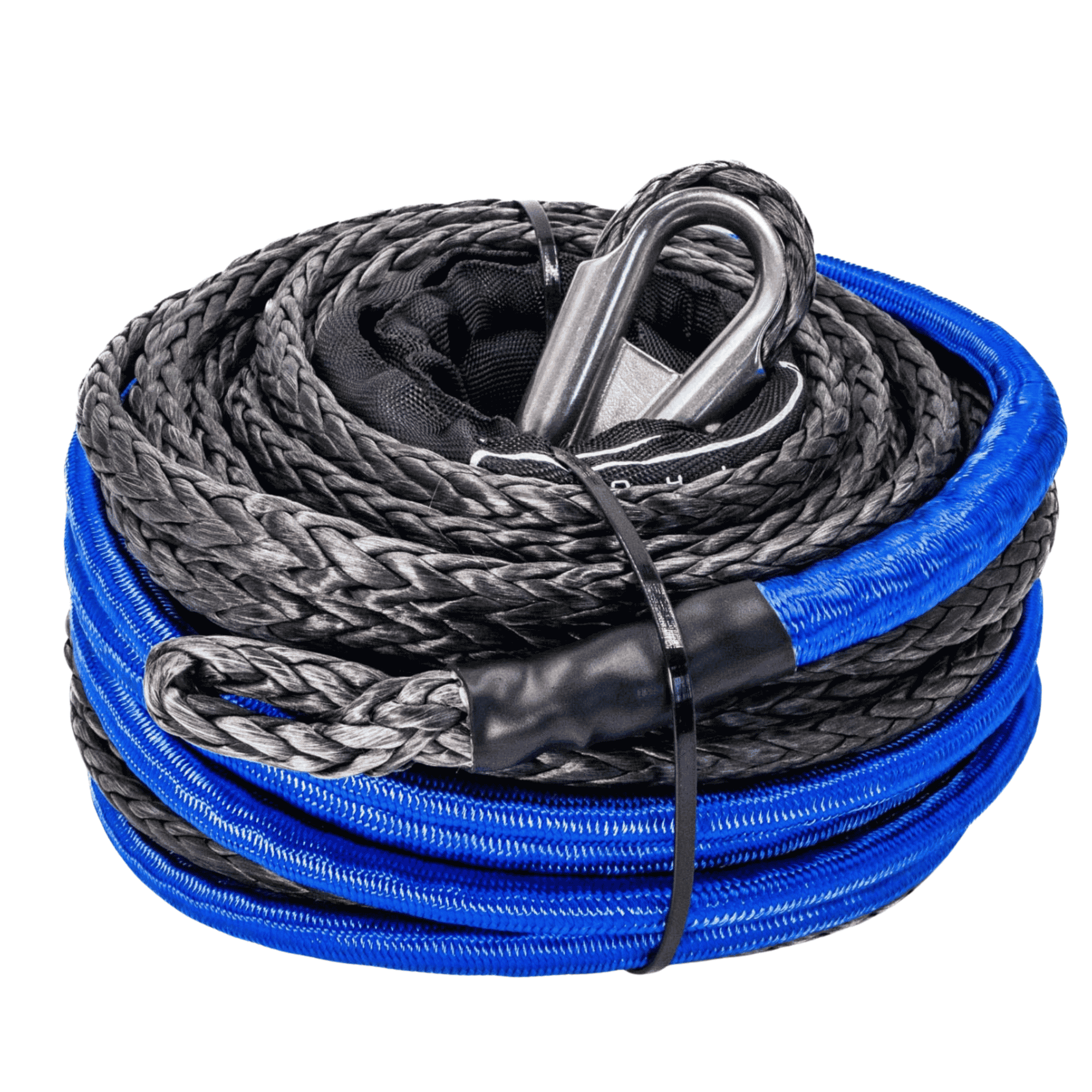 Image of Carbon Offroad 8mm x 26.5m Synthetic Winch Rope Replacement