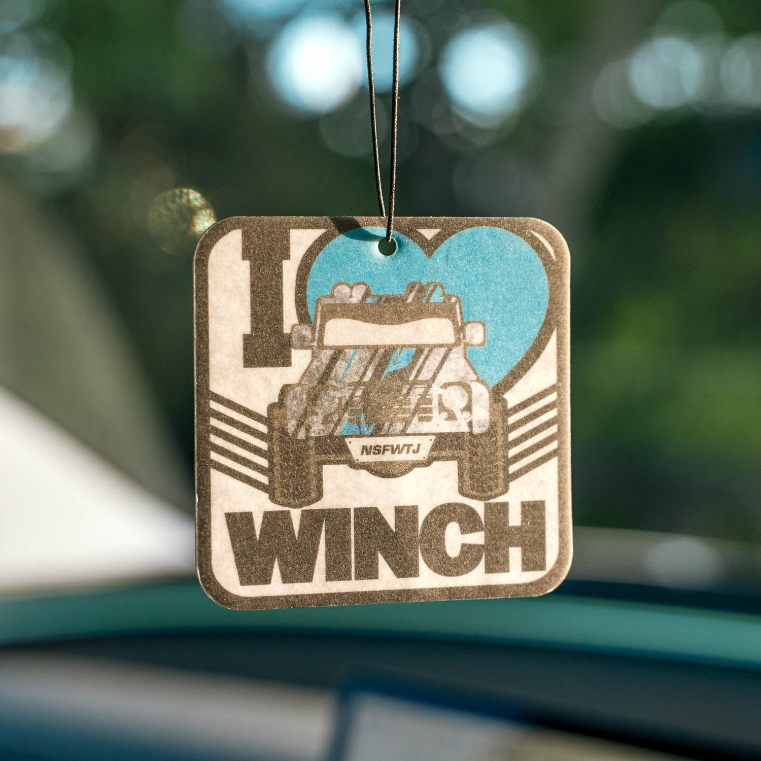 Image of Carbon Car Air Freshener - I Heart Winch - CM - AF - WINCH 1 Carbon Offroad