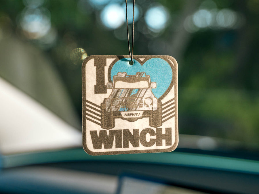 Carbon Car Air Freshener - I Heart Winch - CM - AF - WINCH 1 Carbon Offroad