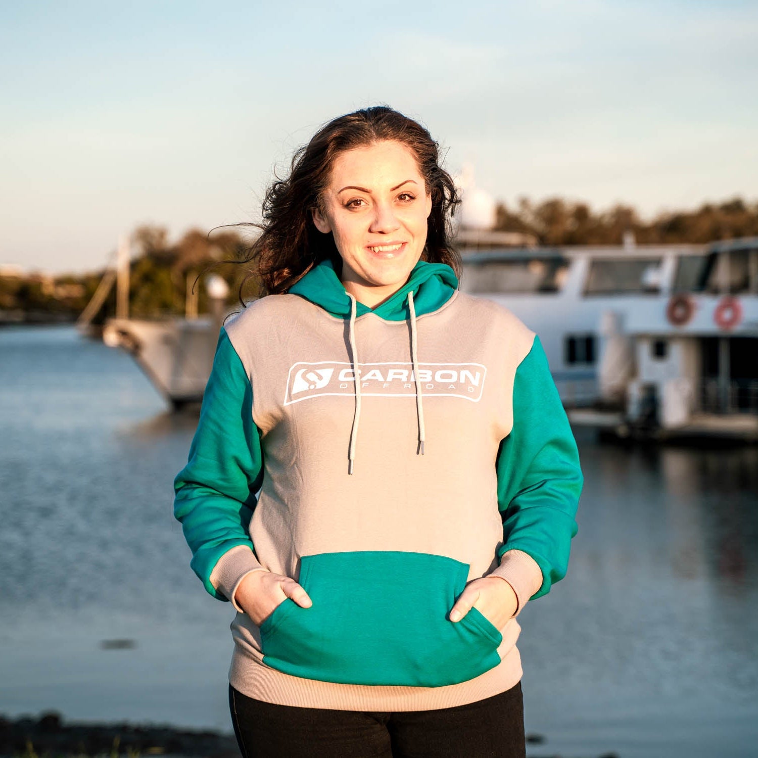 Image of Carbon Offroad Two Tone Hoodie - CM - HOOD - 2TONE - M 1 Carbon Offroad
