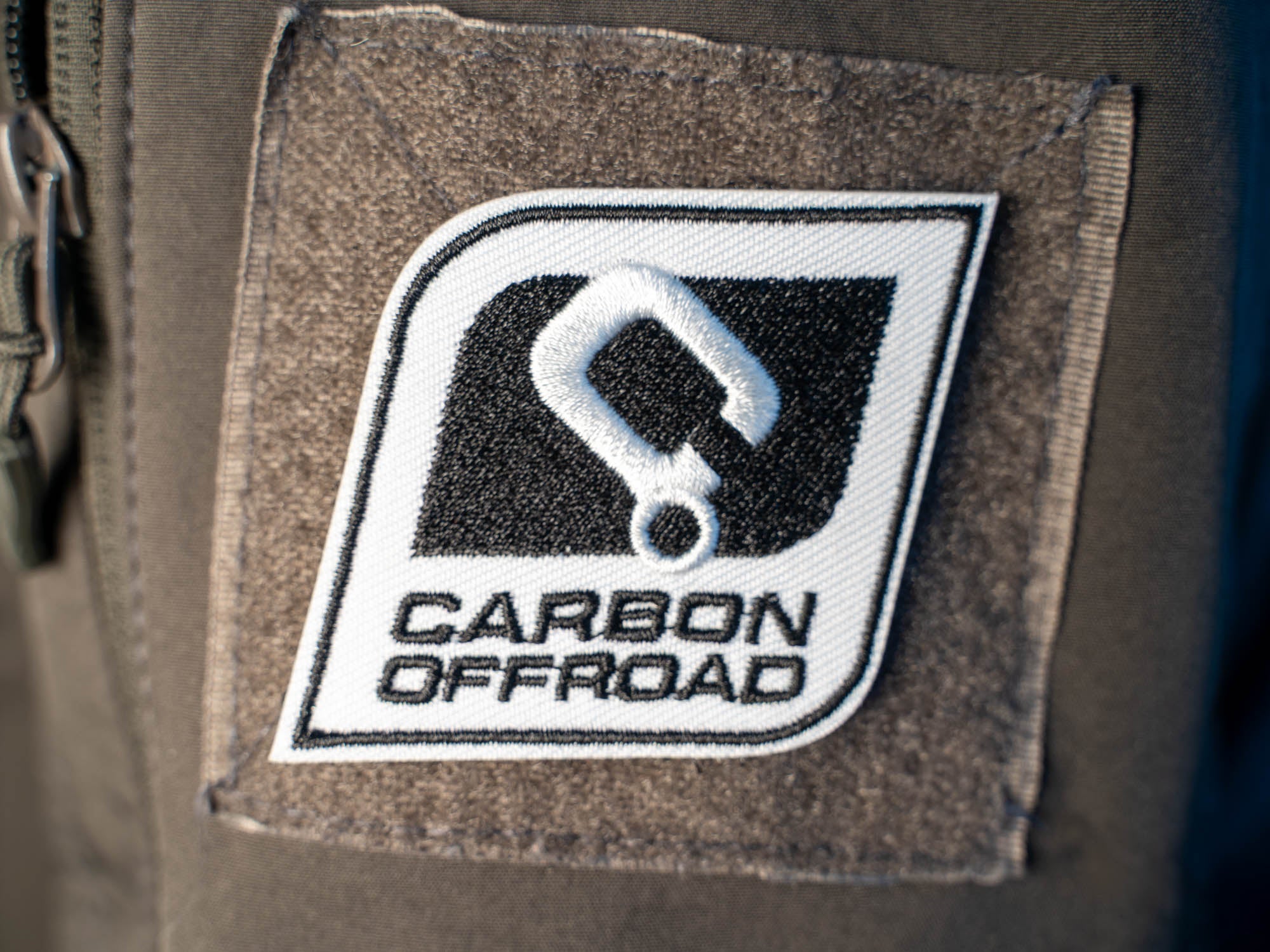 Image of Carbon Offroad Embroidered Patch - CM - EPATCH - LOGO 4 Carbon Offroad