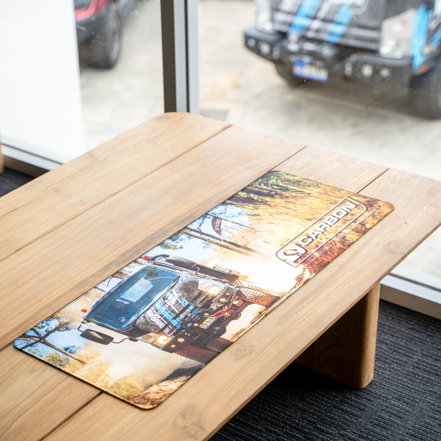Image of Carbon Premium Desk Mat - CM - DMAT - TRUCK 1 Carbon Offroad
