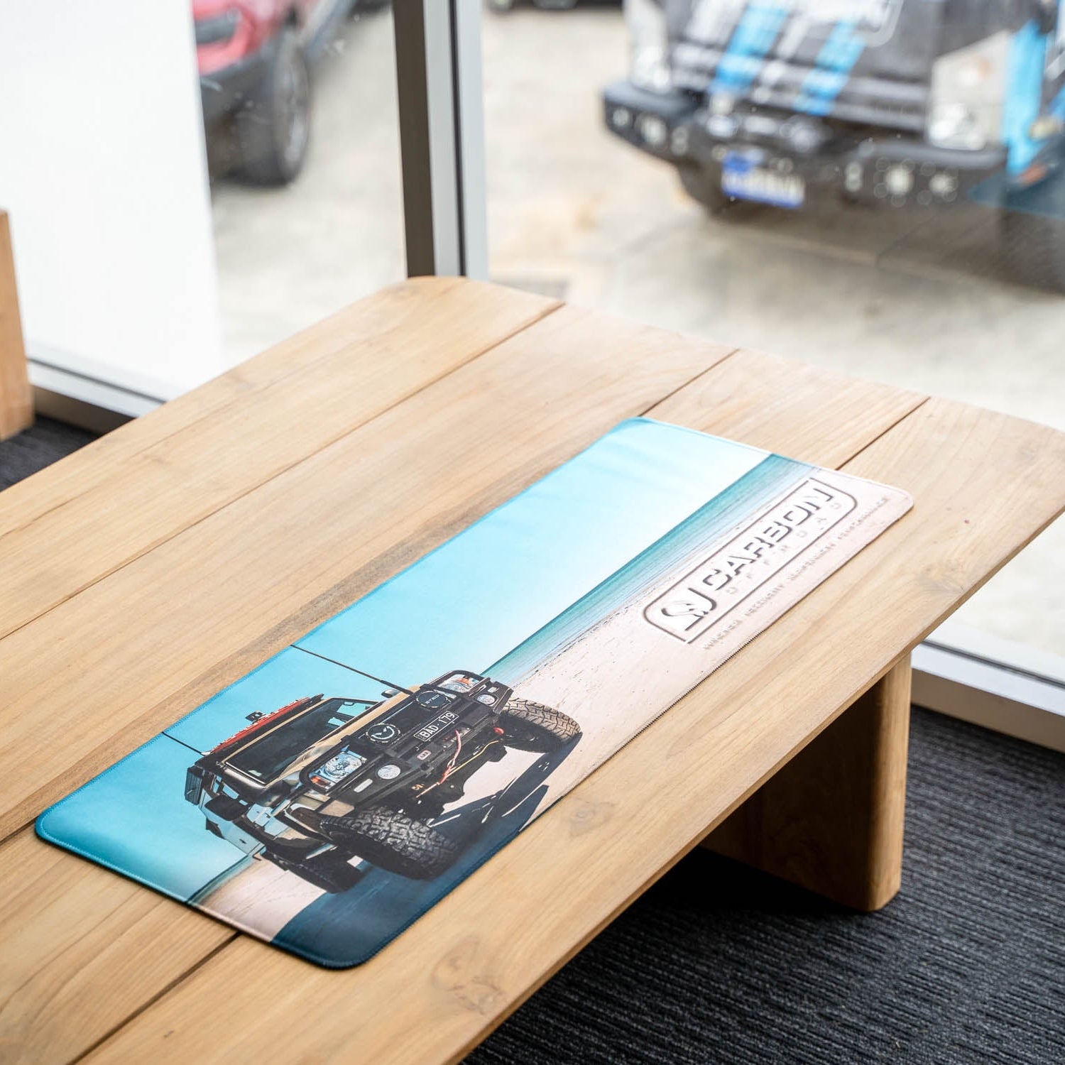 Image of Carbon Premium Desk Mat - CM - DMAT - 79SER 7 Carbon Offroad