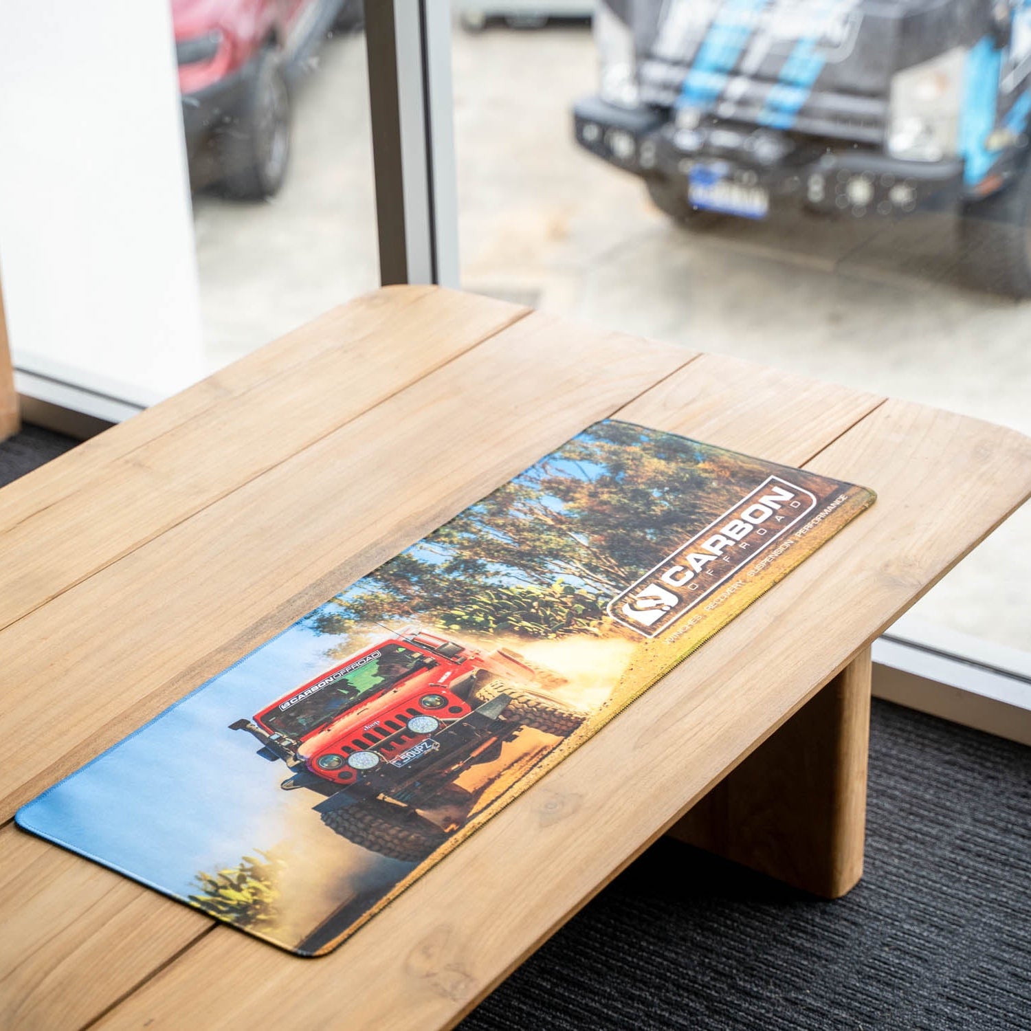 Image of Carbon Premium Desk Mat - CM - DMAT - JK 5 Carbon Offroad