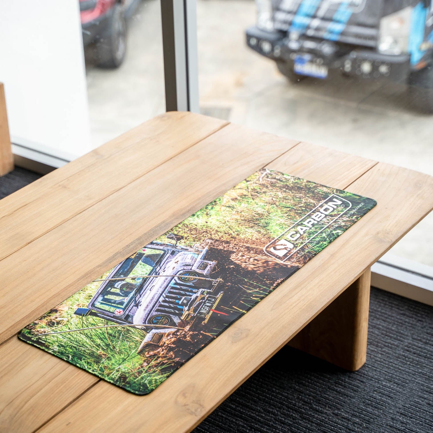 Image of Carbon Premium Desk Mat - CM - DMAT - TJ 3 Carbon Offroad