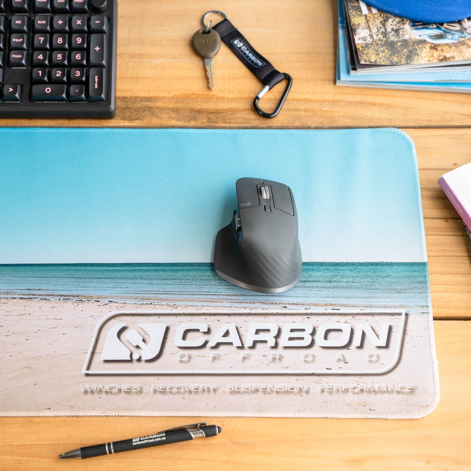 Image of Carbon Premium Desk Mat - CM - DMAT - 79SER 8 Carbon Offroad