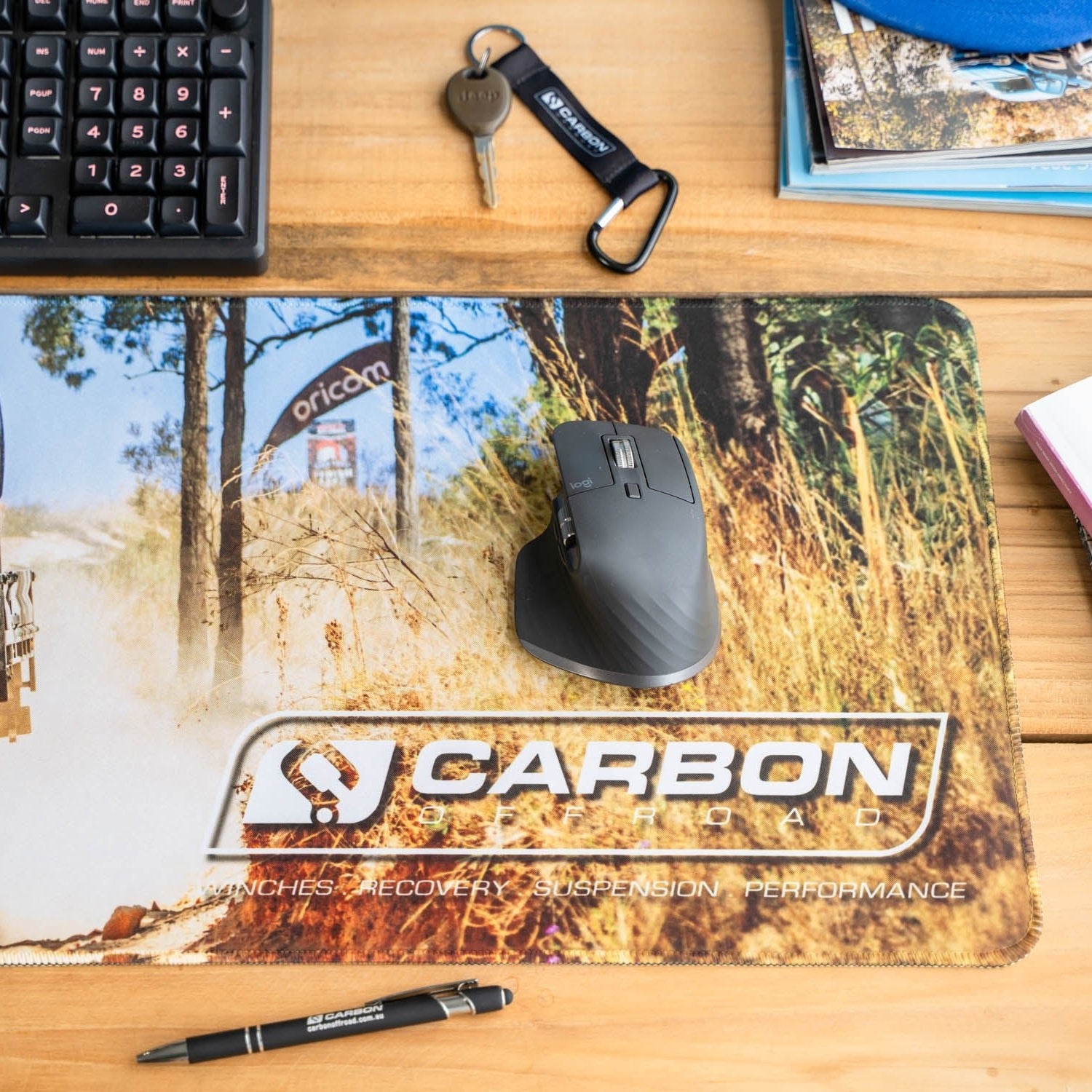 Image of Carbon Premium Desk Mat - CM - DMAT - TRUCK 2 Carbon Offroad