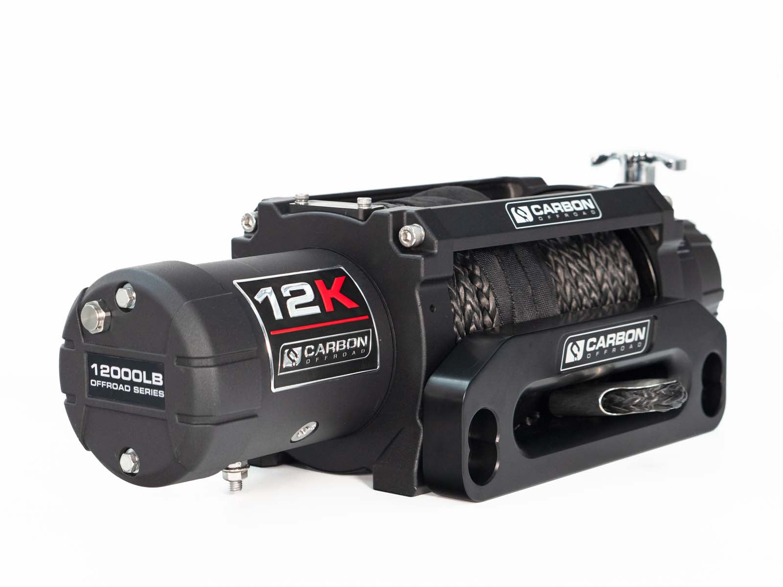 Carbon 12K - 12000lb Winch With Purple Hook V3