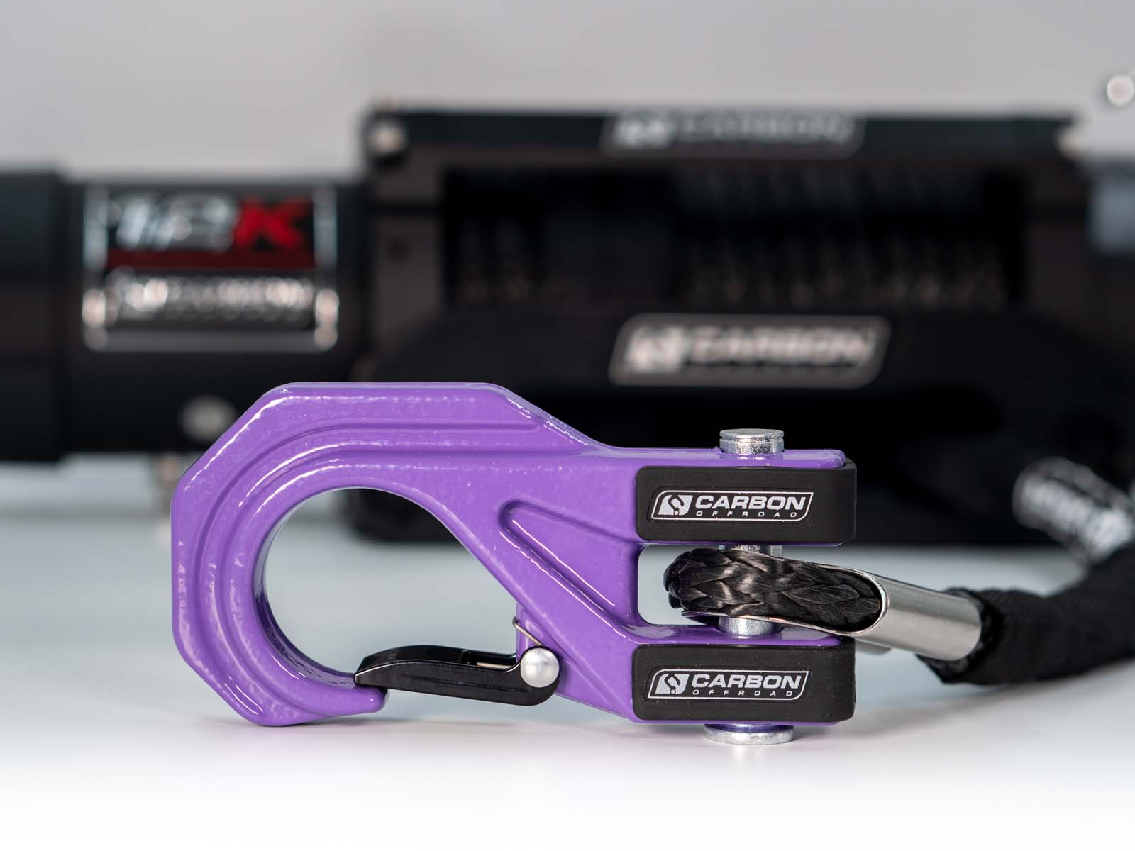 Carbon 12K - 12000lb Winch With Purple Hook V3
