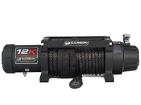 Thumbnail for Carbon 12K - 12000lb Electric Winch With Black Rope - WINCH ONLY V3 - CW - 12KV3WO 1 Carbon Offroad
