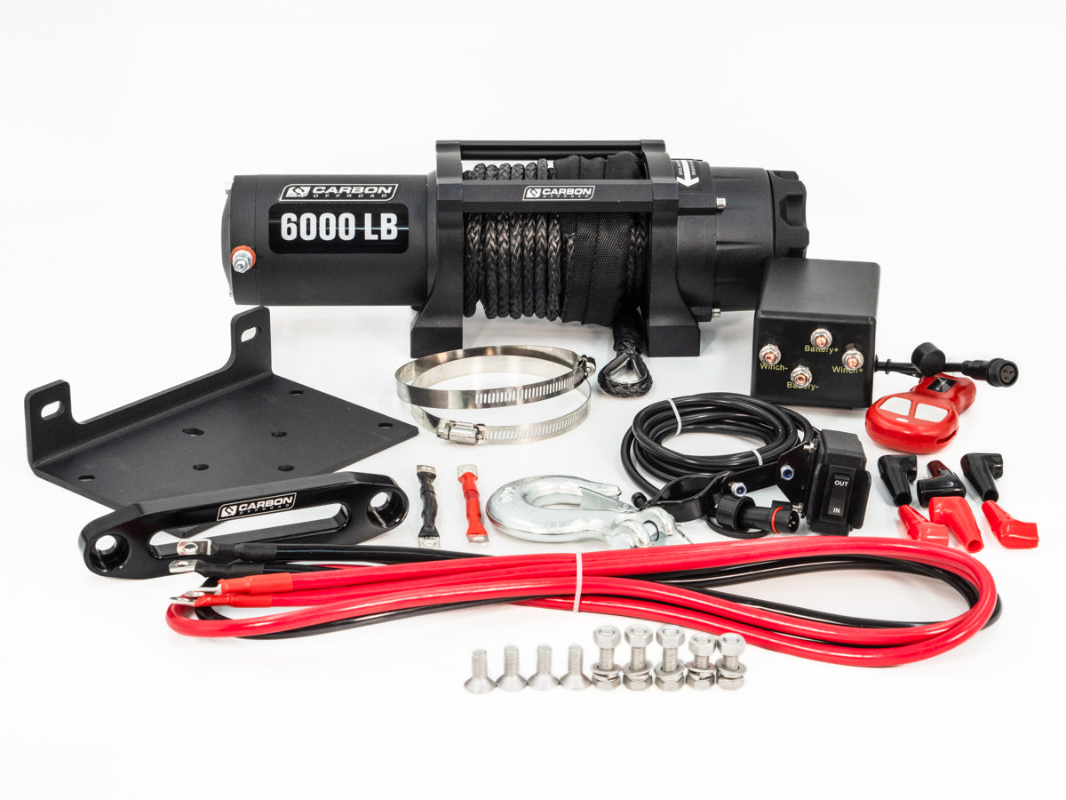 Carbon Offroad 6000lb ATV/Small 4X4 Winch