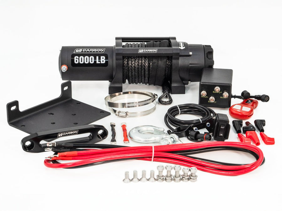 Carbon Offroad 6000lb ATV/Small 4X4 Winch - CW - XD6 7