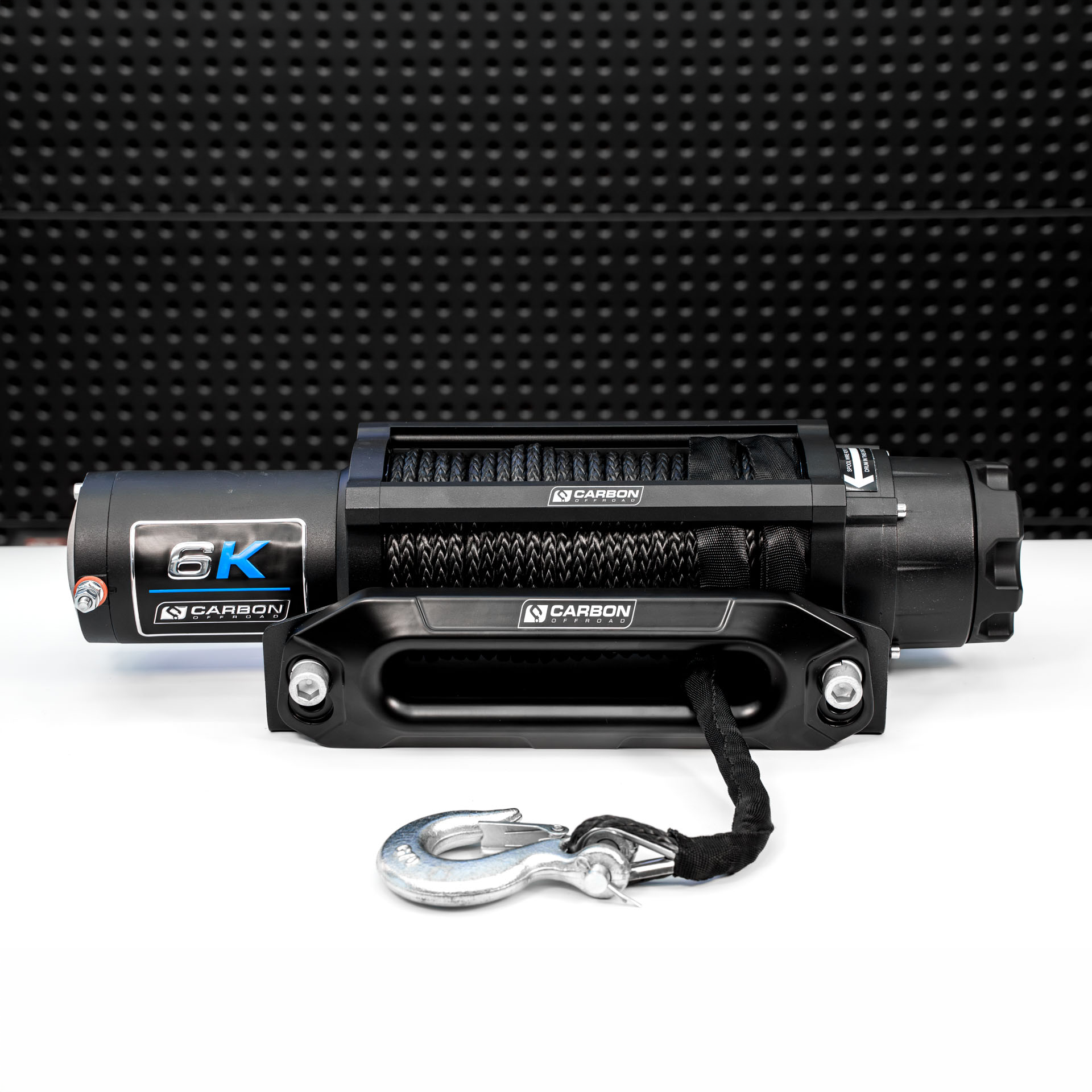 Image of Carbon Offroad Long Drum 6000lb ATV - Small 4X4 Winch