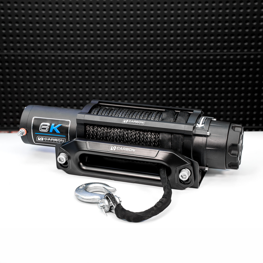 Carbon Offroad Long Drum 6000lb ATV/Small 4X4 Winch