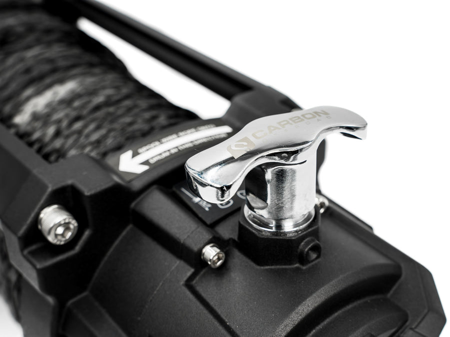 Carbon 12K - 12000lb Winch V3 with MegaPro Hook - CW - 12KV3BLK 5 Carbon Offroad
