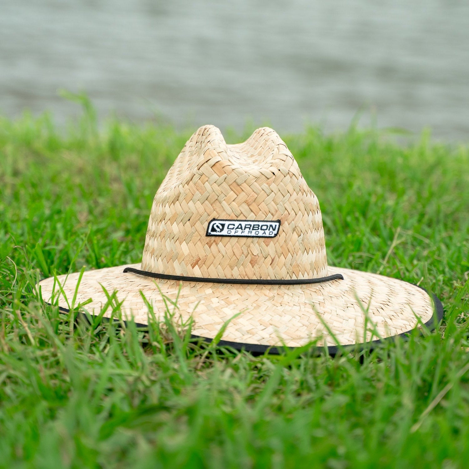 Image of Carbon Wide Brim Straw Hat - CM - HAT - STRAW 1 Carbon Offroad