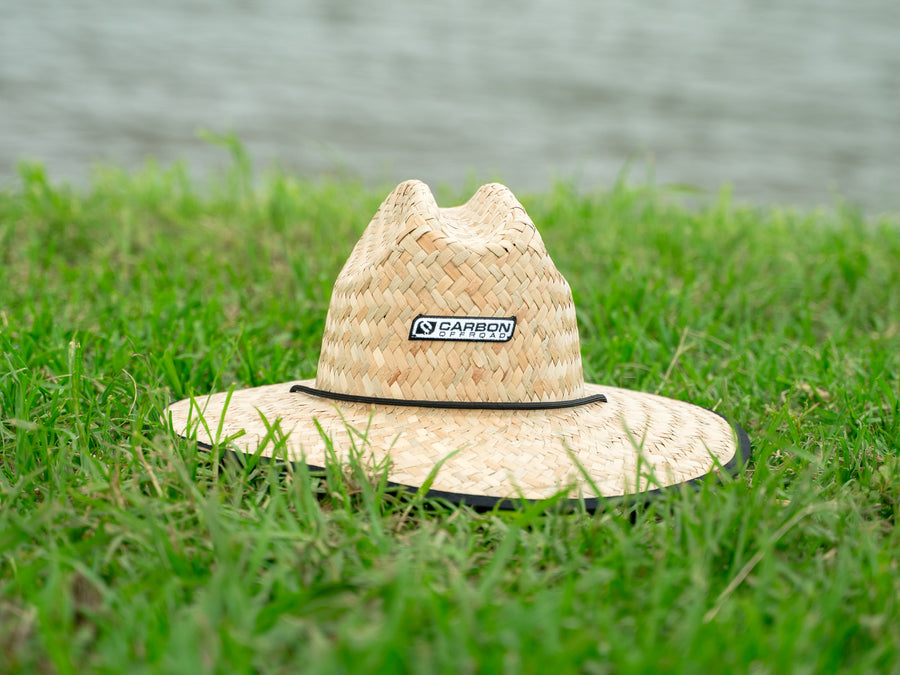 Carbon Wide Brim Straw Hat - CM - HAT - STRAW 1 Carbon Offroad