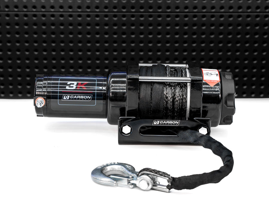 Carbon 3.0k 3000lb ATV/Trailer Winch - CW - 3U 1 Carbon Offroad