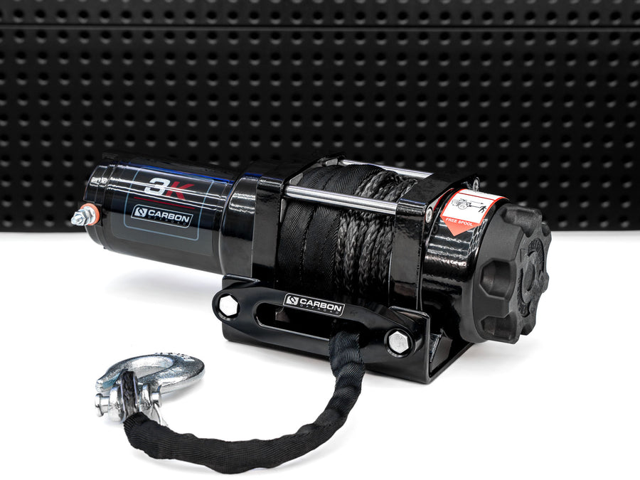 Carbon 3.0k 3000lb ATV/Trailer Winch - CW - 3U 3 Carbon Offroad