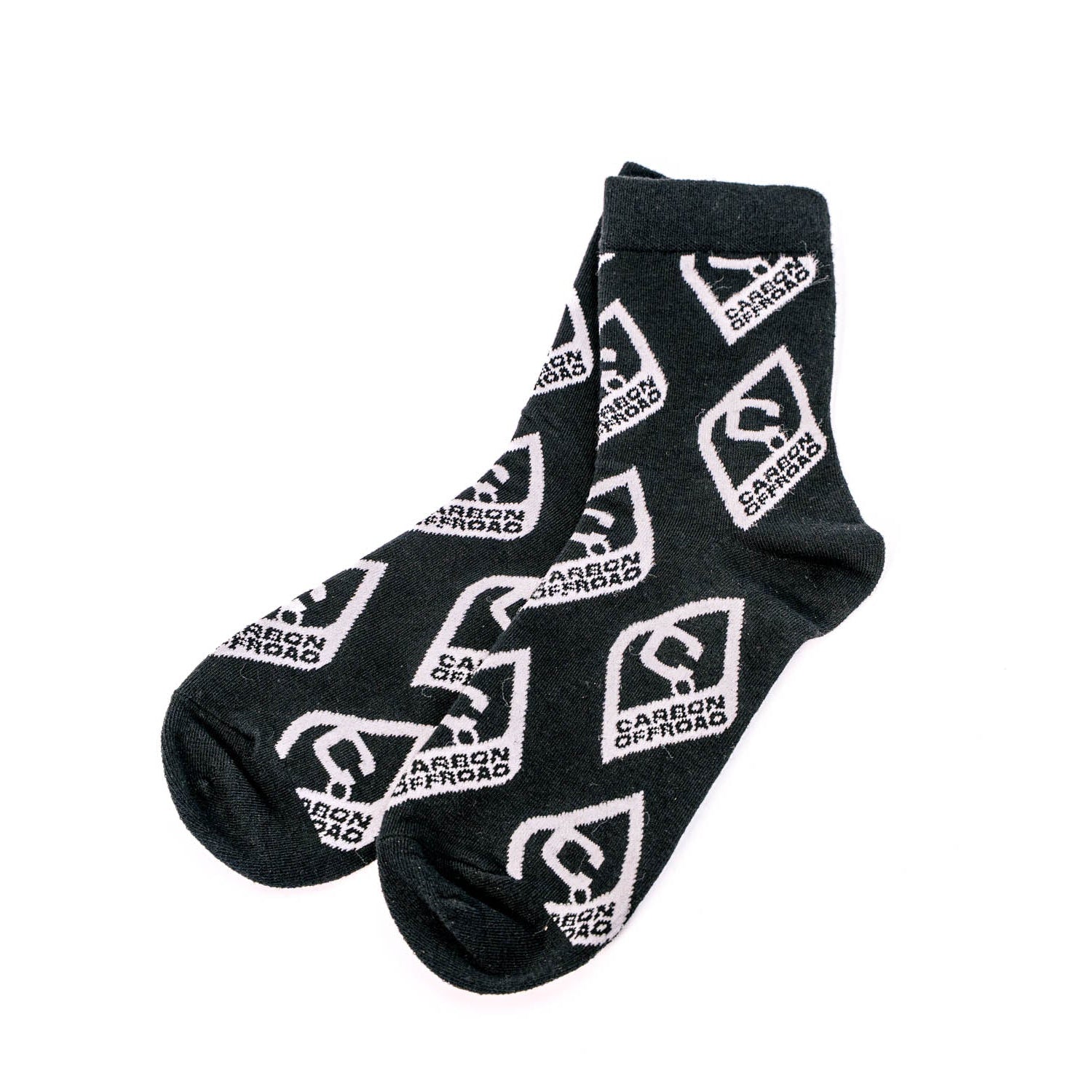 Image of Carbon Socks - Logo Pattern - CM - SOCKS - CL - M 1 Carbon Offroad