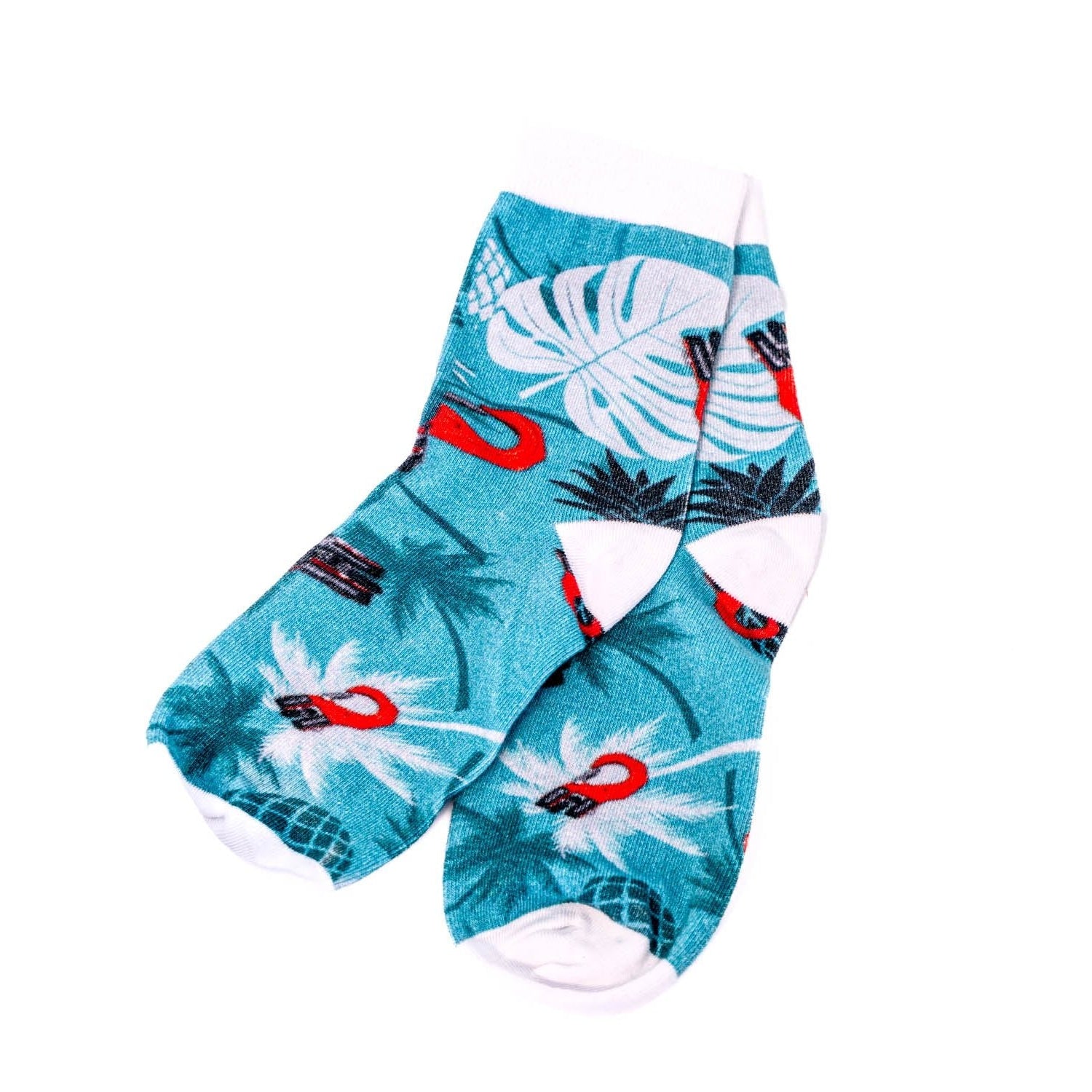 Image of Carbon Socks - MegaParty Hawaiian - CM - SOCKS - PRTY - M 1 Carbon Offroad