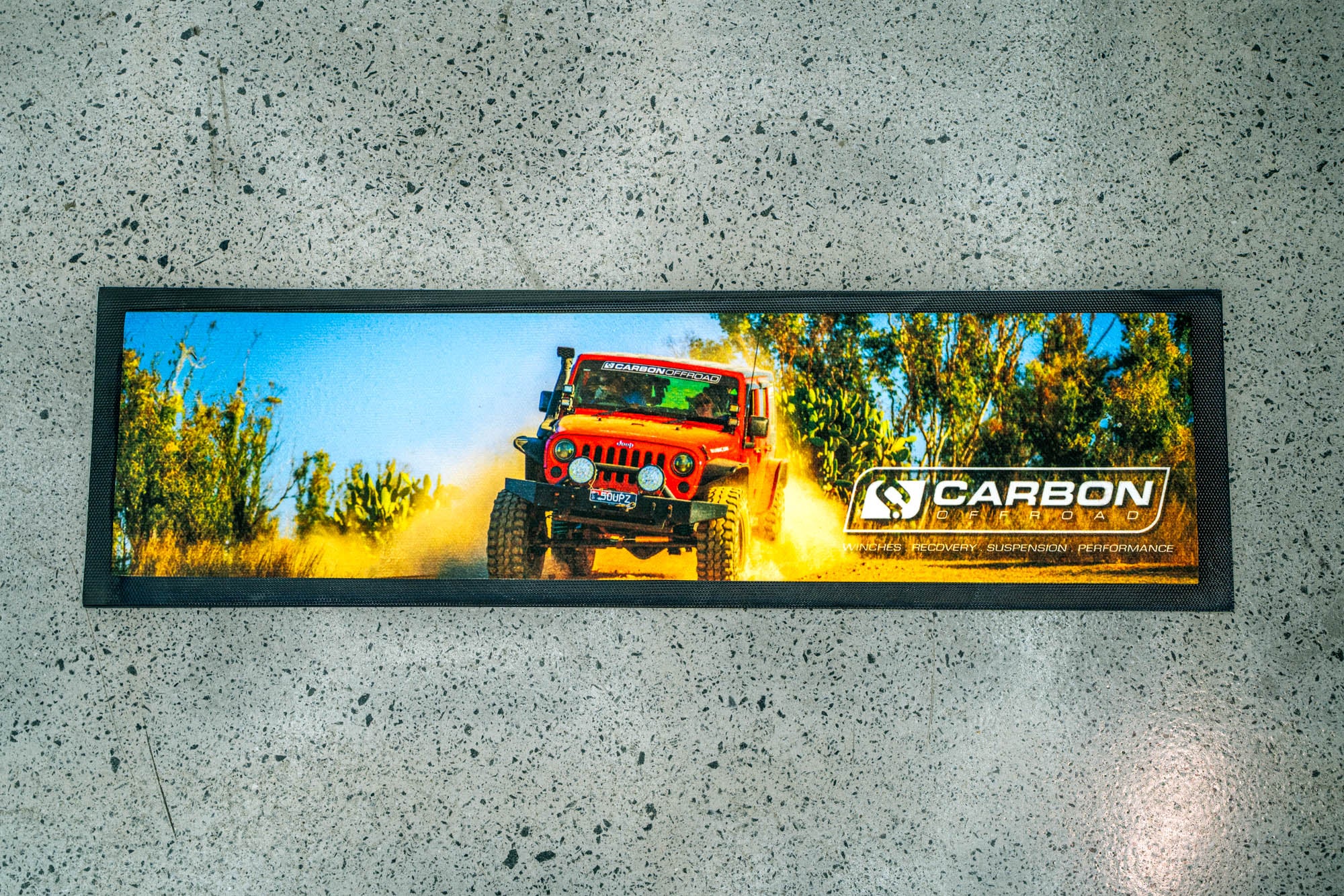Image of Carbon Premium Bar Mat - CM - BMAT - JK 3 Carbon Offroad