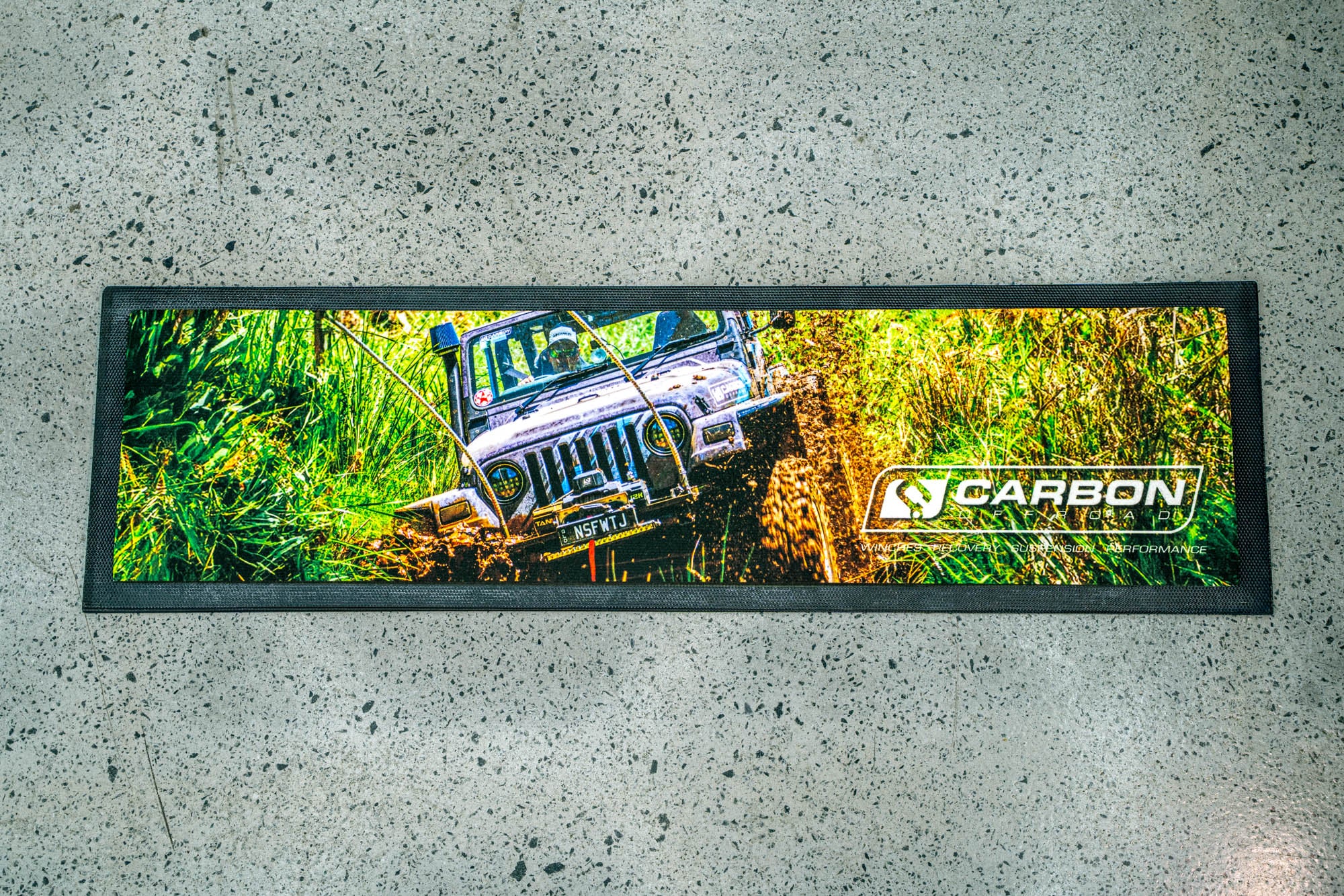 Image of Carbon Premium Bar Mat - CM - BMAT - TJ 1 Carbon Offroad