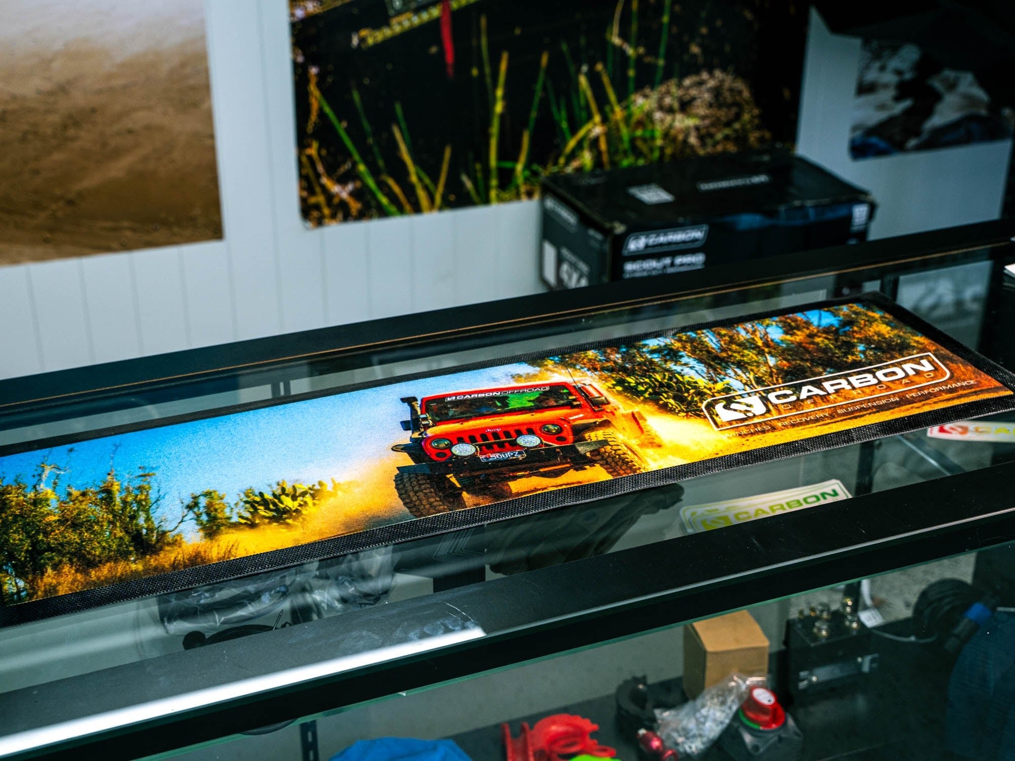 Image of Carbon Premium Bar Mat - CM - BMAT - TRUCK 7 Carbon Offroad