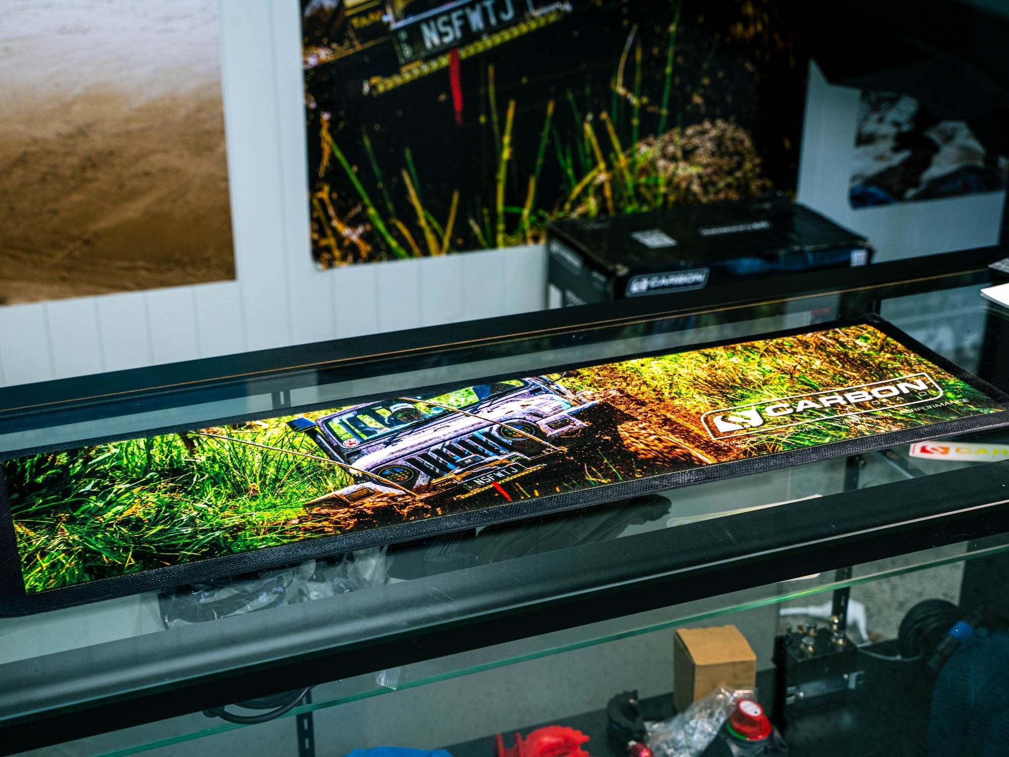 Image of Carbon Premium Bar Mat - CM - BMAT - TRUCK 5 Carbon Offroad