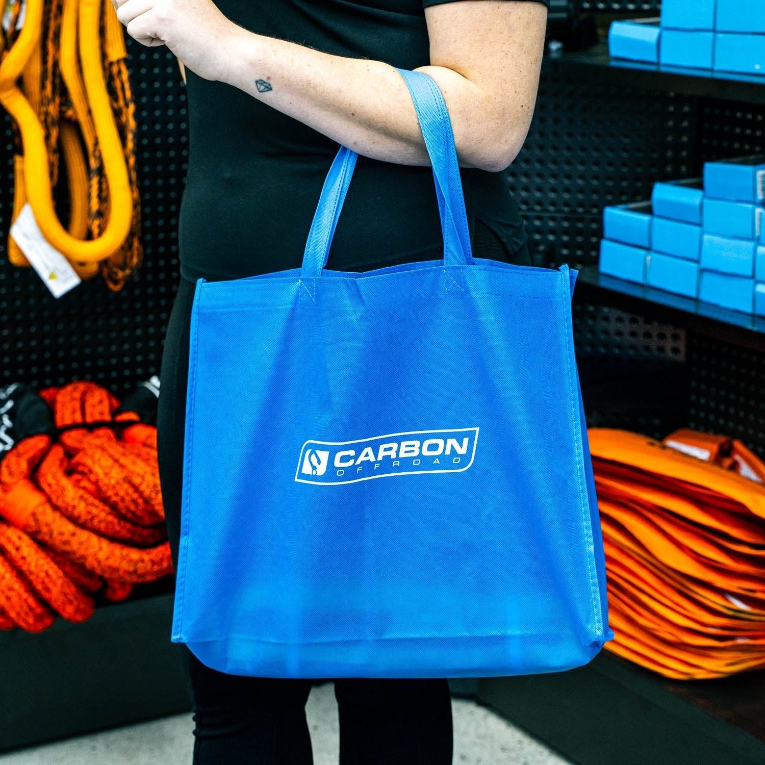 Image of Carbon Promotional Retail Bag - CM - NWBAG - BLU 1 Carbon Offroad