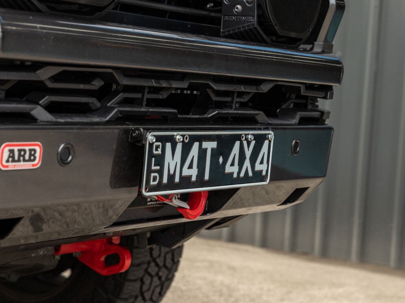 Image of FLIP-UP Number Plate Mounting Bracket - Kaon - Aussie Made