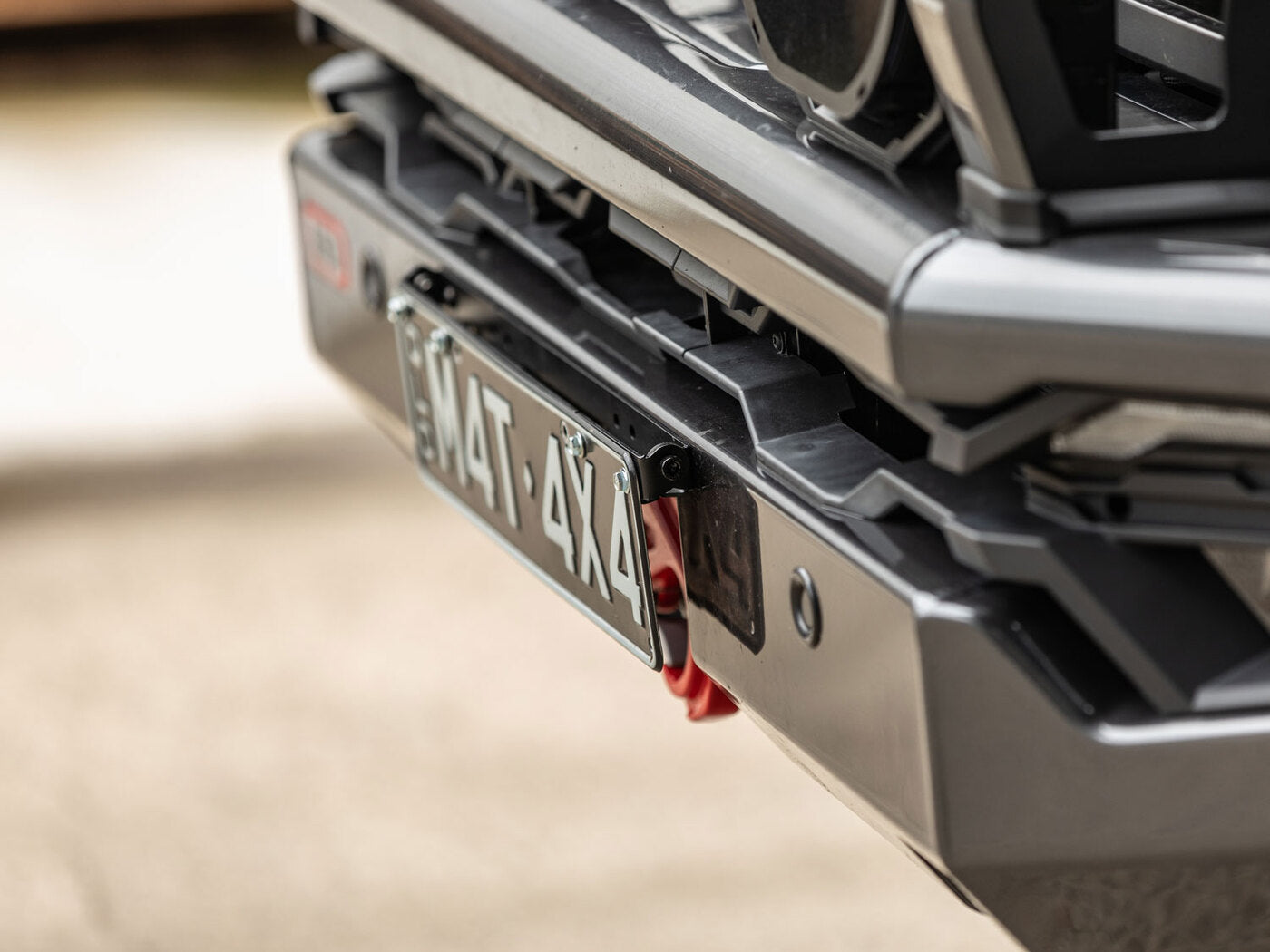 Image of FLIP-UP Number Plate Mounting Bracket - Kaon - Aussie Made