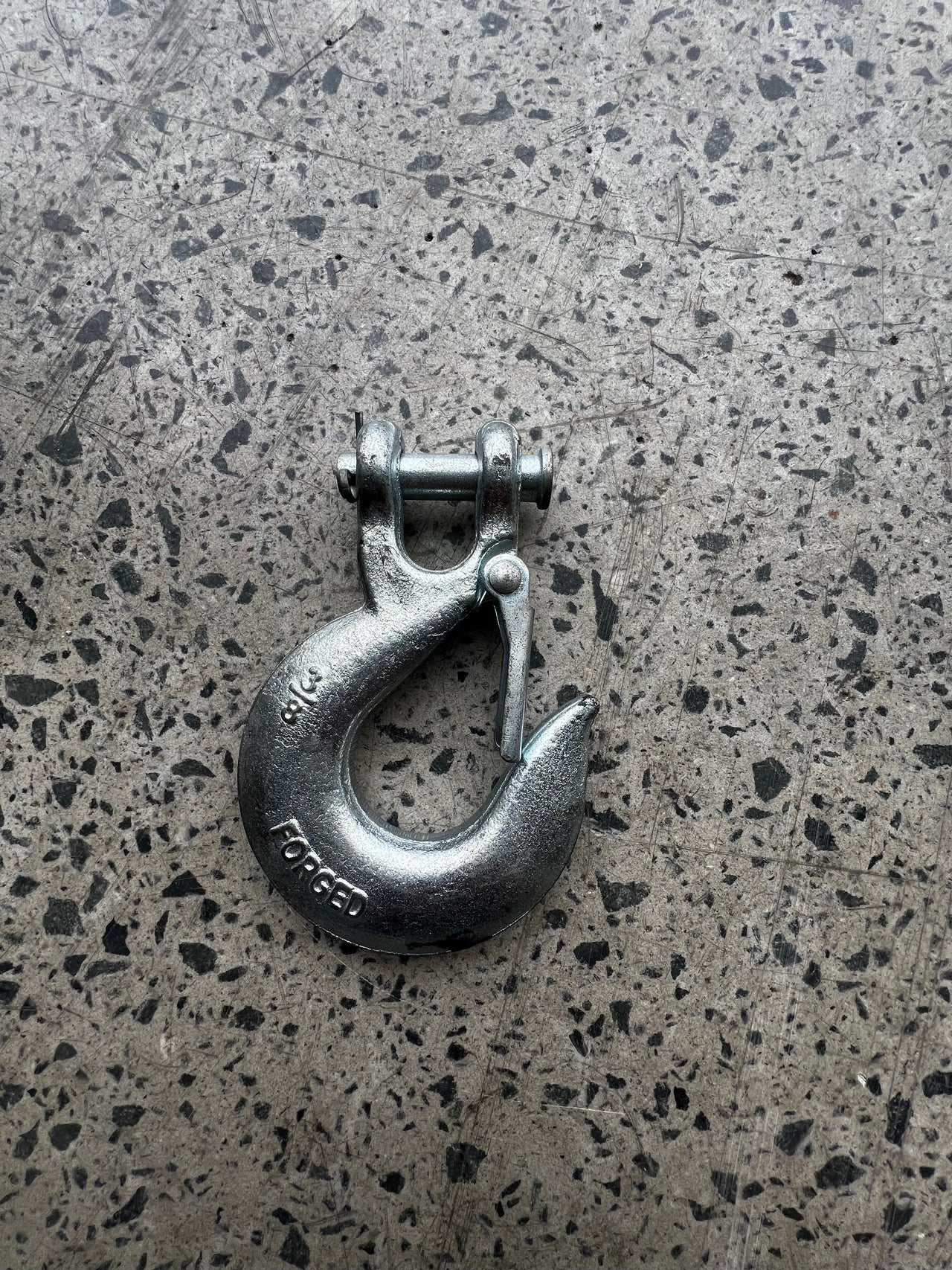 3/8 INCH FORGED SILVER HOOK