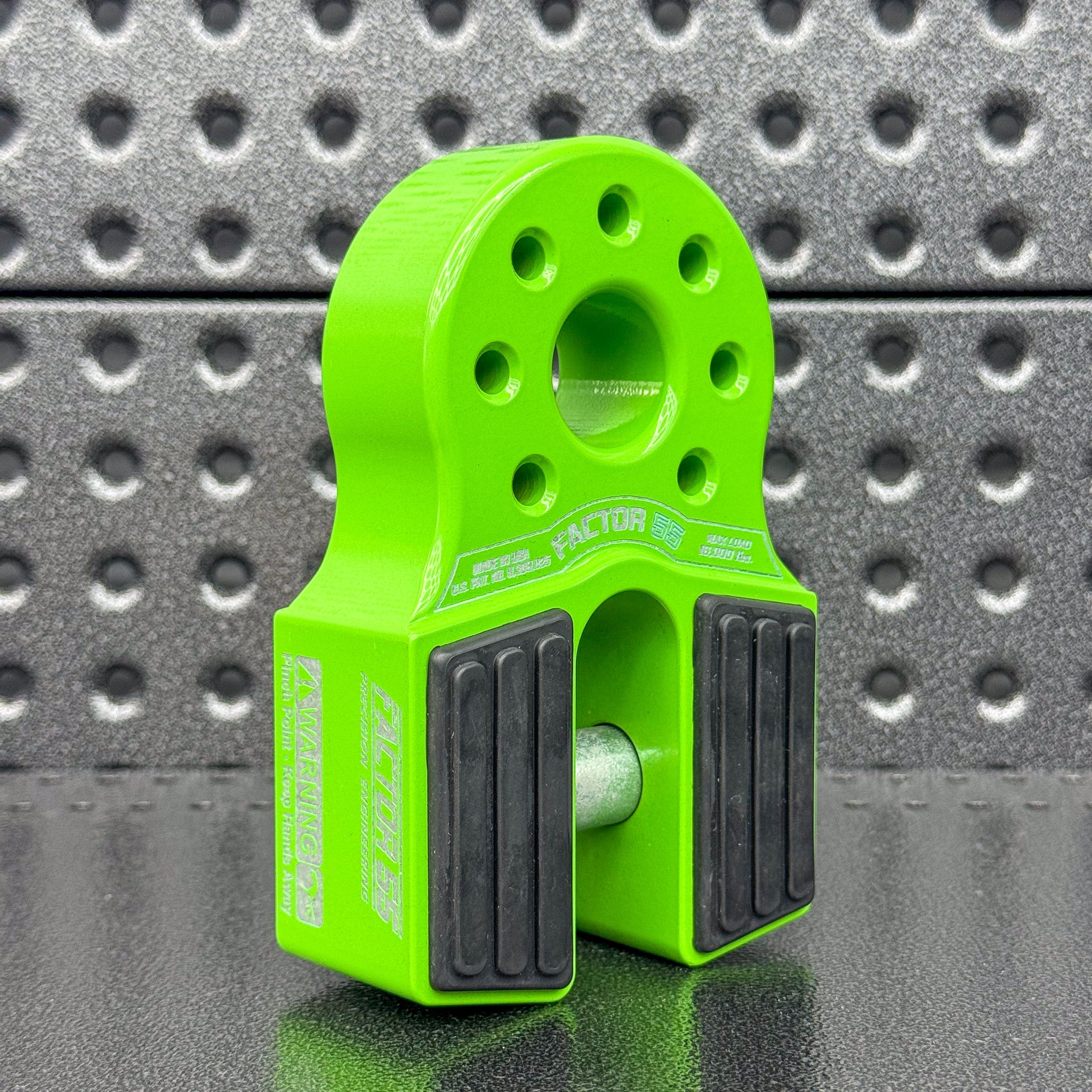 Image of Factor 55 Flatlink Winch Shackle Mount - Green
