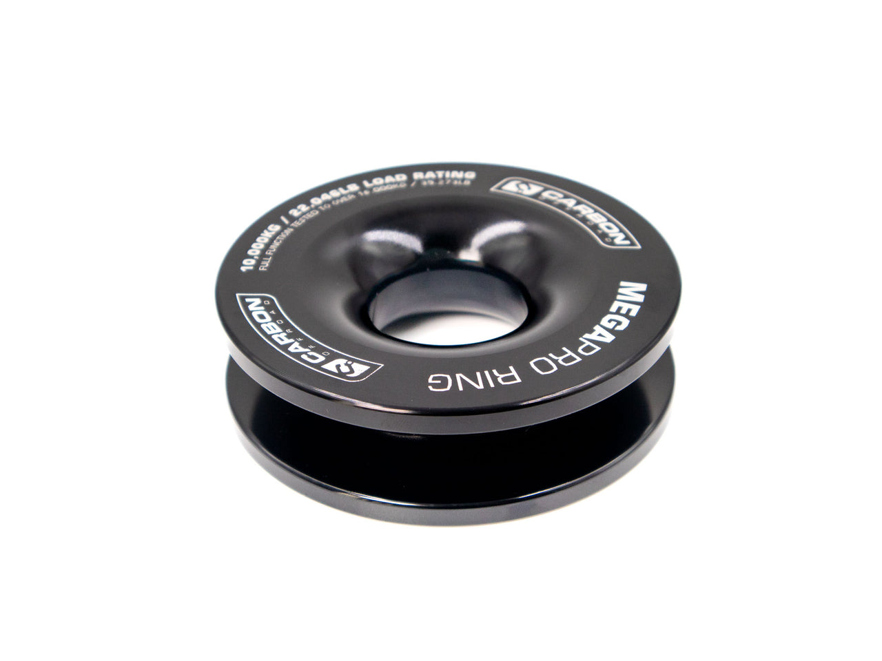 Carbon Offroad MegaPro Winch Recovery Ring Soft Shackle Pulley 10000kg - Black - CW - RR100 - B 2 Carbon Offroad