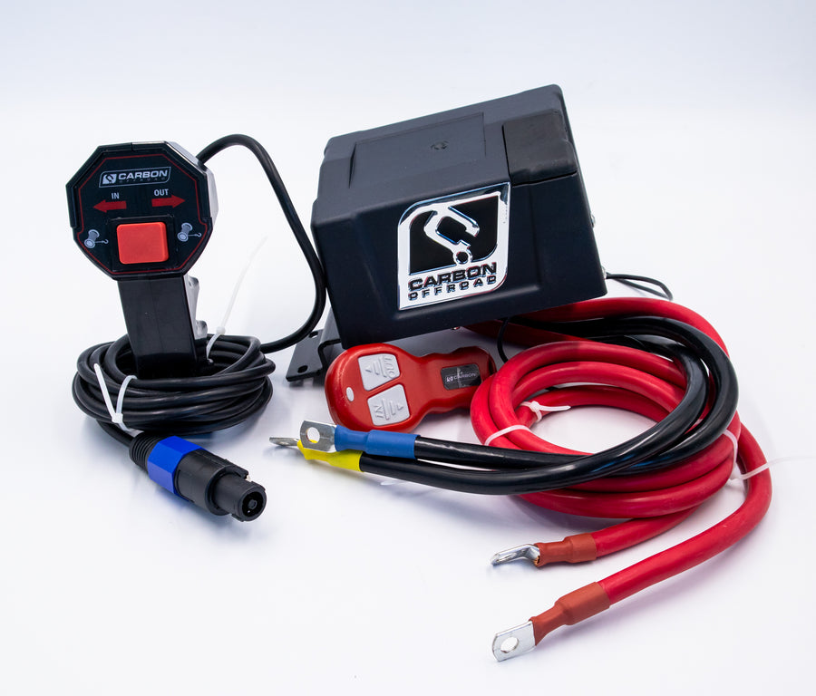 12 Volt Winch Control Box V2 - Complete with wireless controller - CW - 12VCB_N21 1 Carbon Offroad