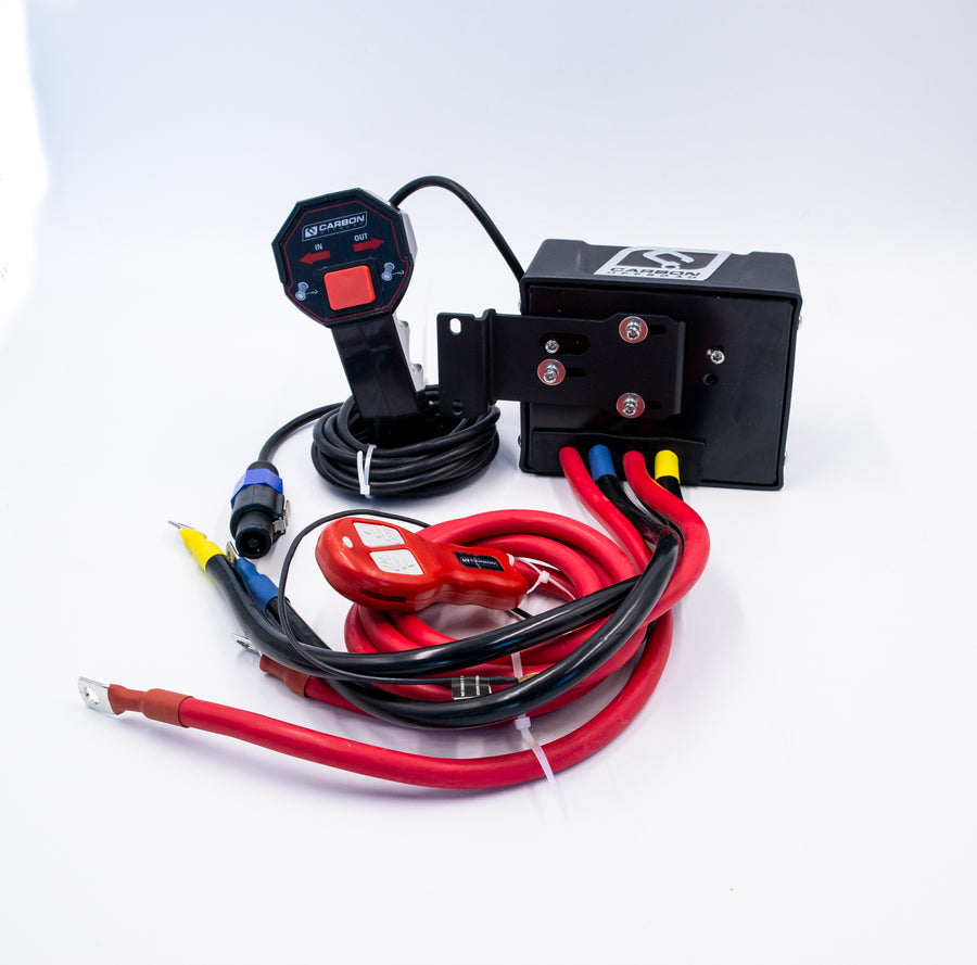 12 Volt Winch Control Box V2 - Complete with wireless controller - CW - 12VCB_N21 2 Carbon Offroad